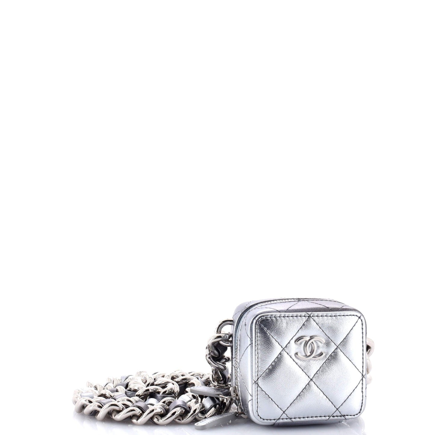 Like A Wallet Clutch With Chain Quilted Gradient Metallic Lambskin Mini