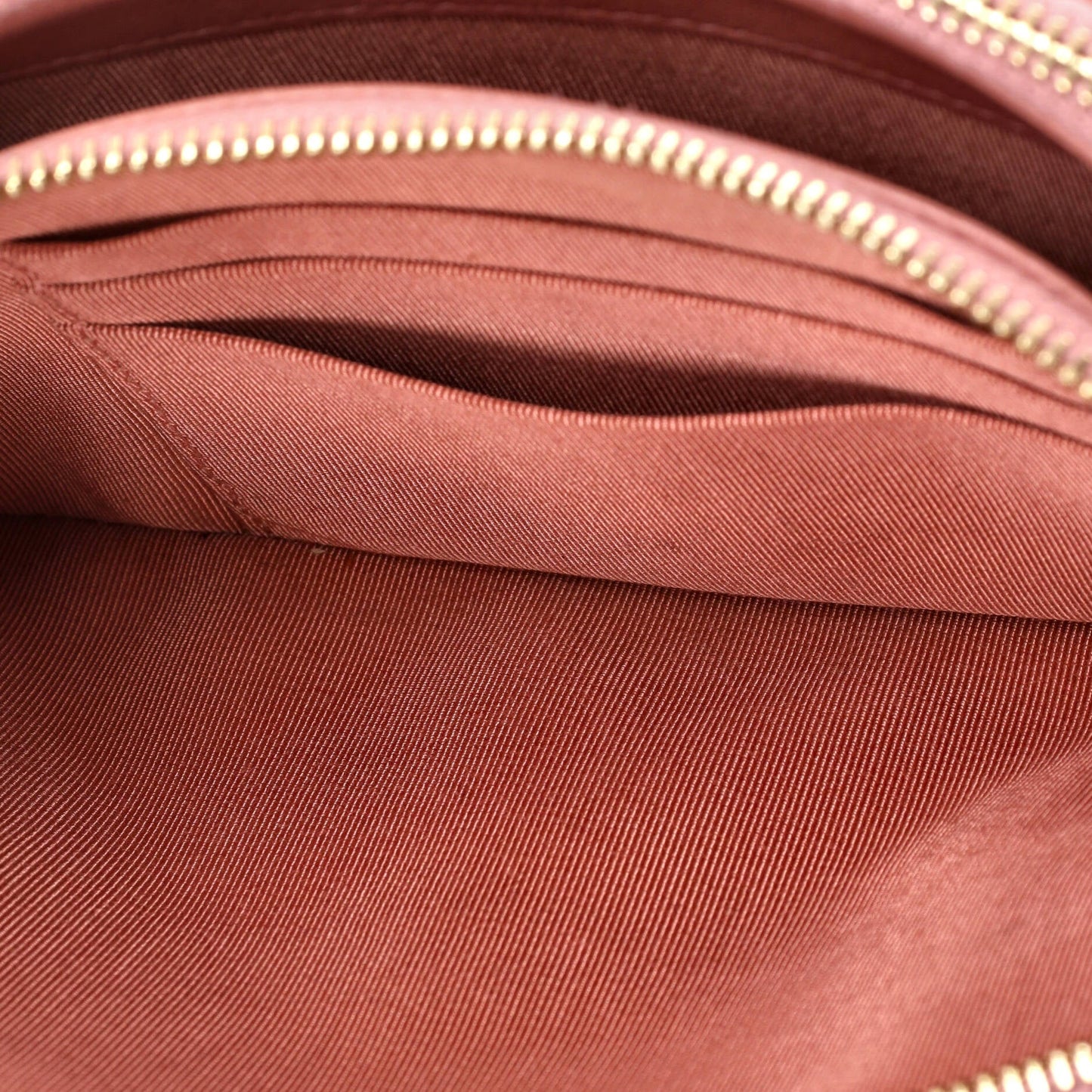 Double Zip Clutch with Chain Quilted Lambskin