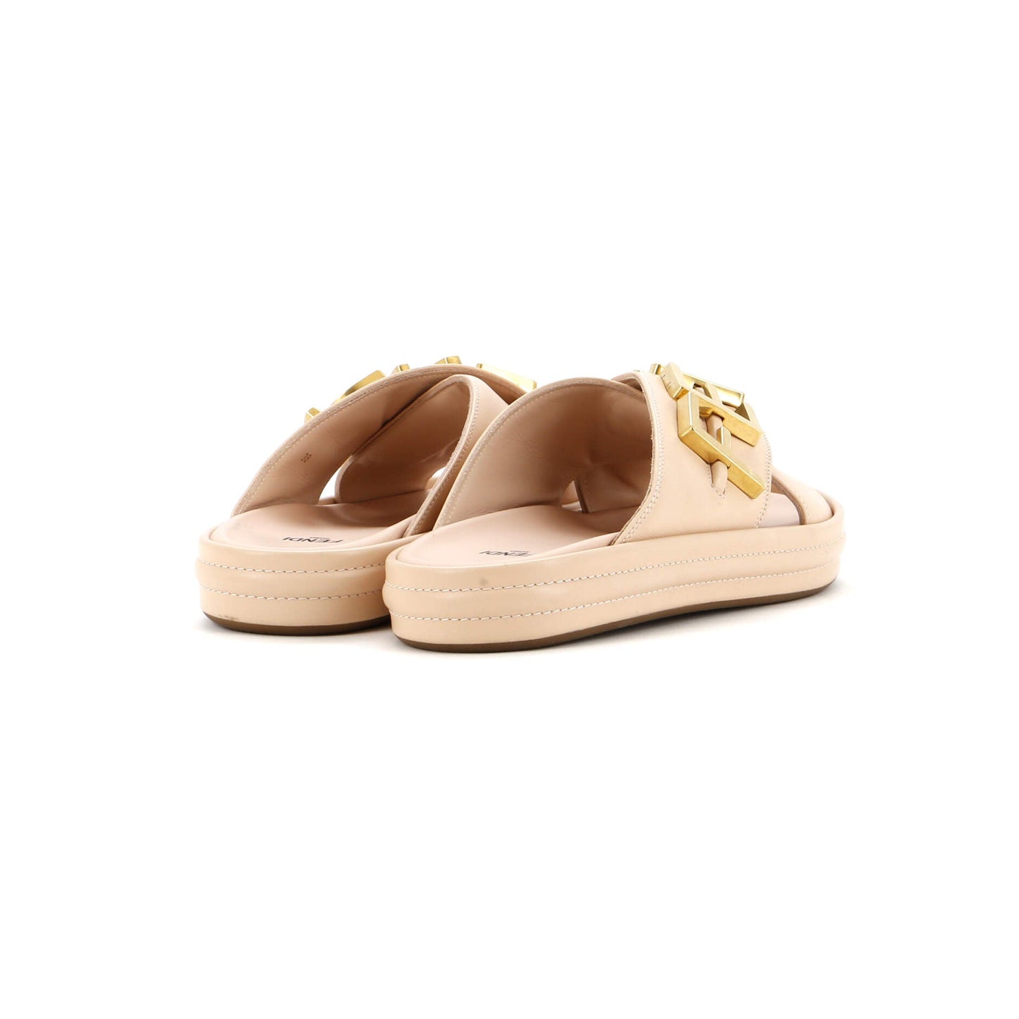 Women's Fendigraphy Slide Sandals Leather