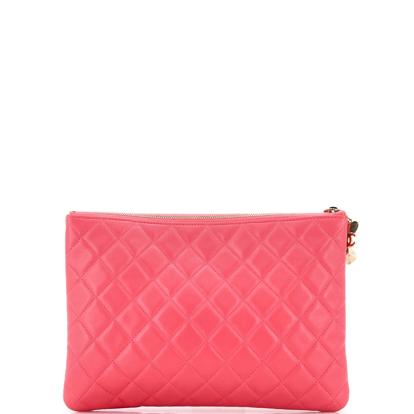 CC Casino O Case Clutch Quilted Lambskin Medium