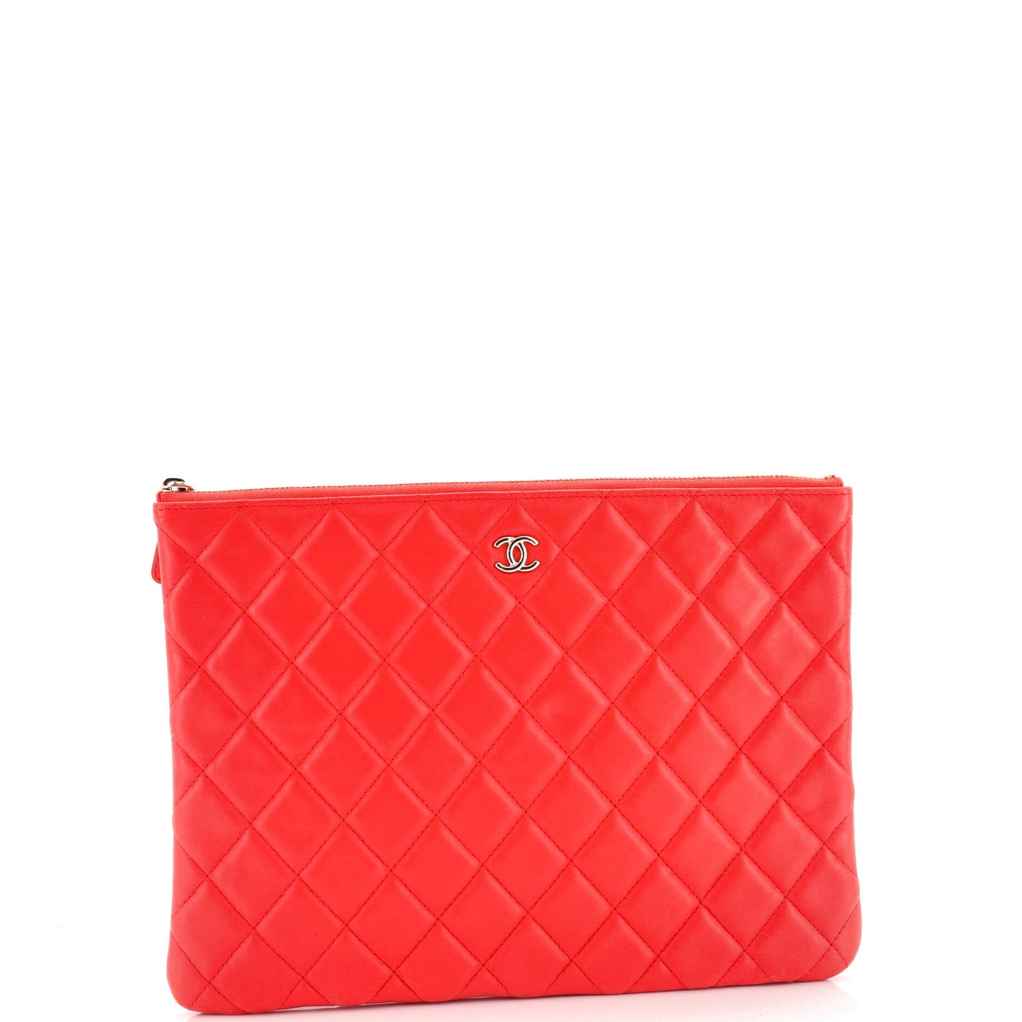 O Case Clutch Quilted Lambskin Medium