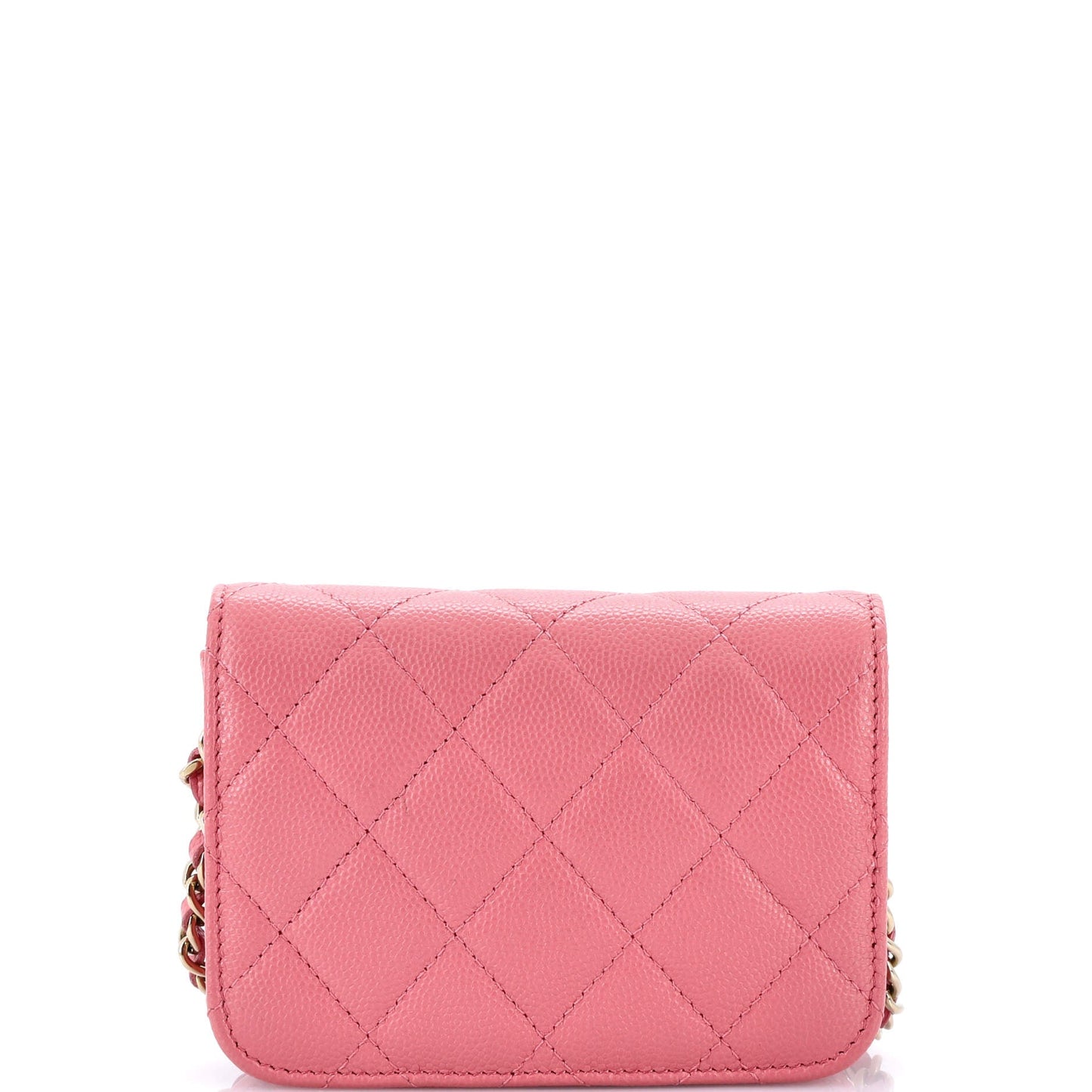 Classic Flap Clutch with Chain Quilted Caviar Small