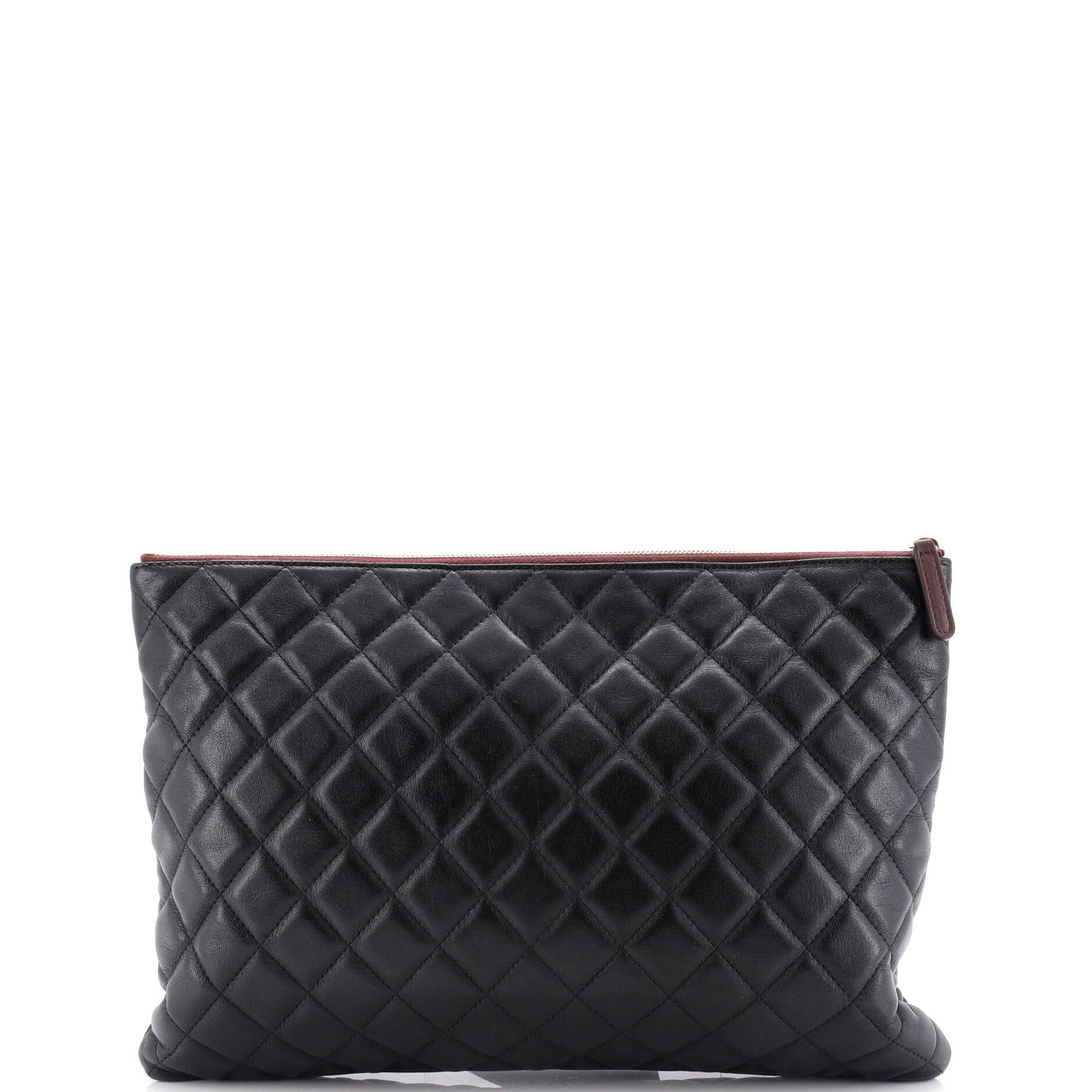 O Case Clutch Quilted Lambskin Large