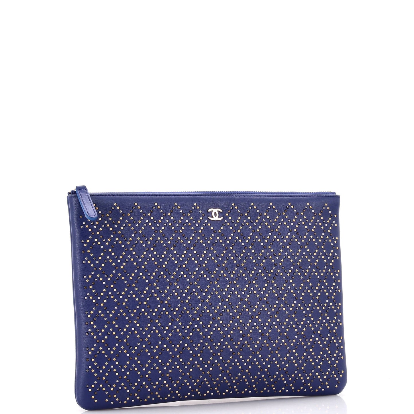 O Case Clutch Studded Lambskin Medium
