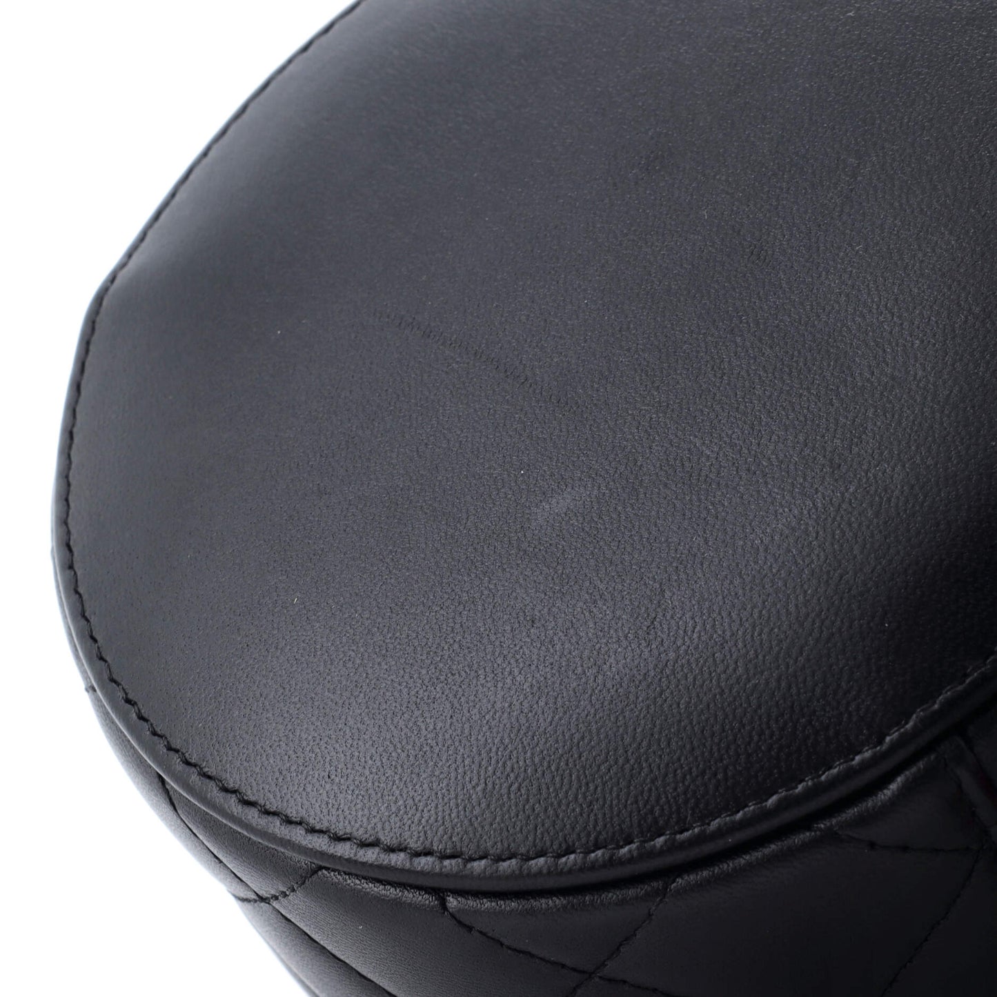 Lucky Charms Round Clutch With Chain Embellished Lambskin
