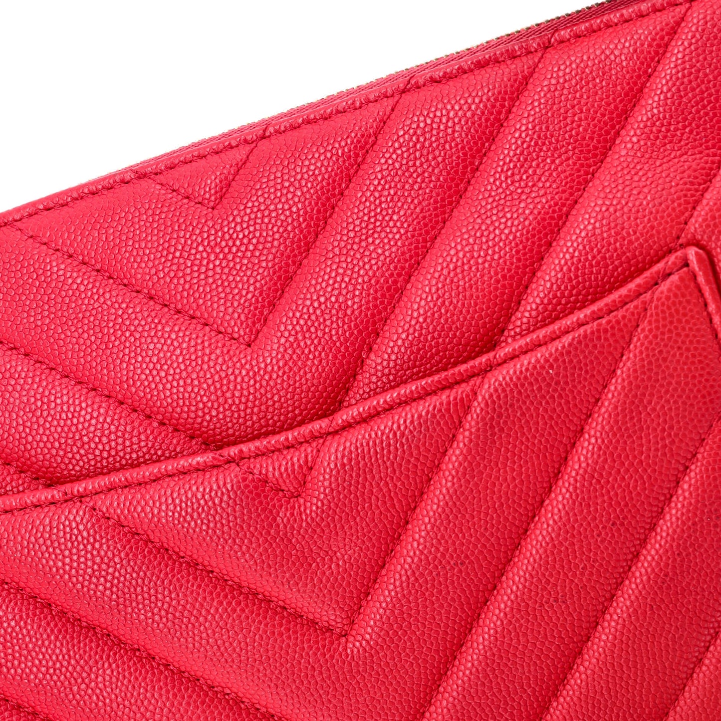 Paris-Athens O Case Clutch Chevron Caviar Medium
