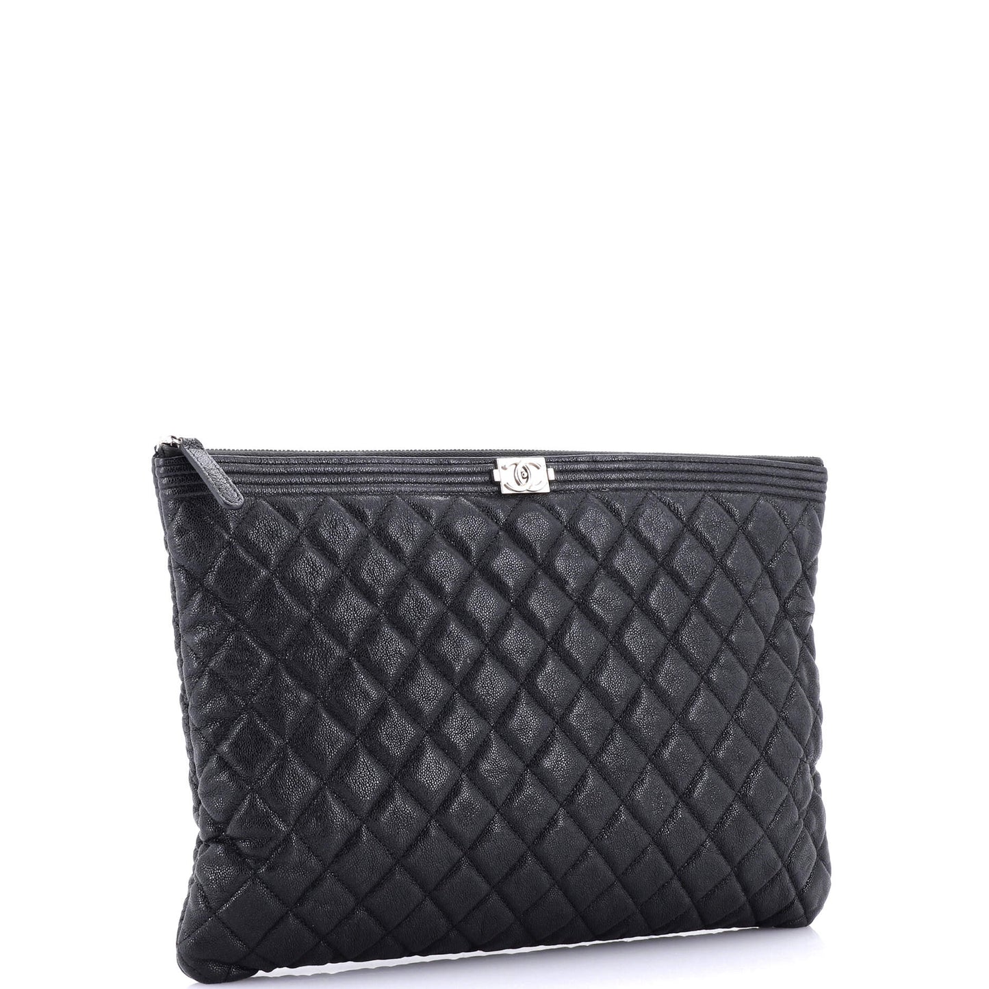 Boy O Case Clutch Quilted Caviar Large