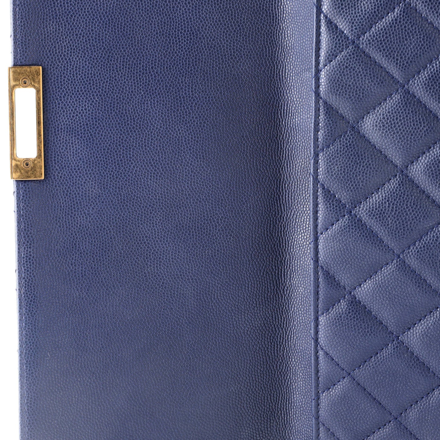 Golden Class O Case Clutch Quilted Caviar Large