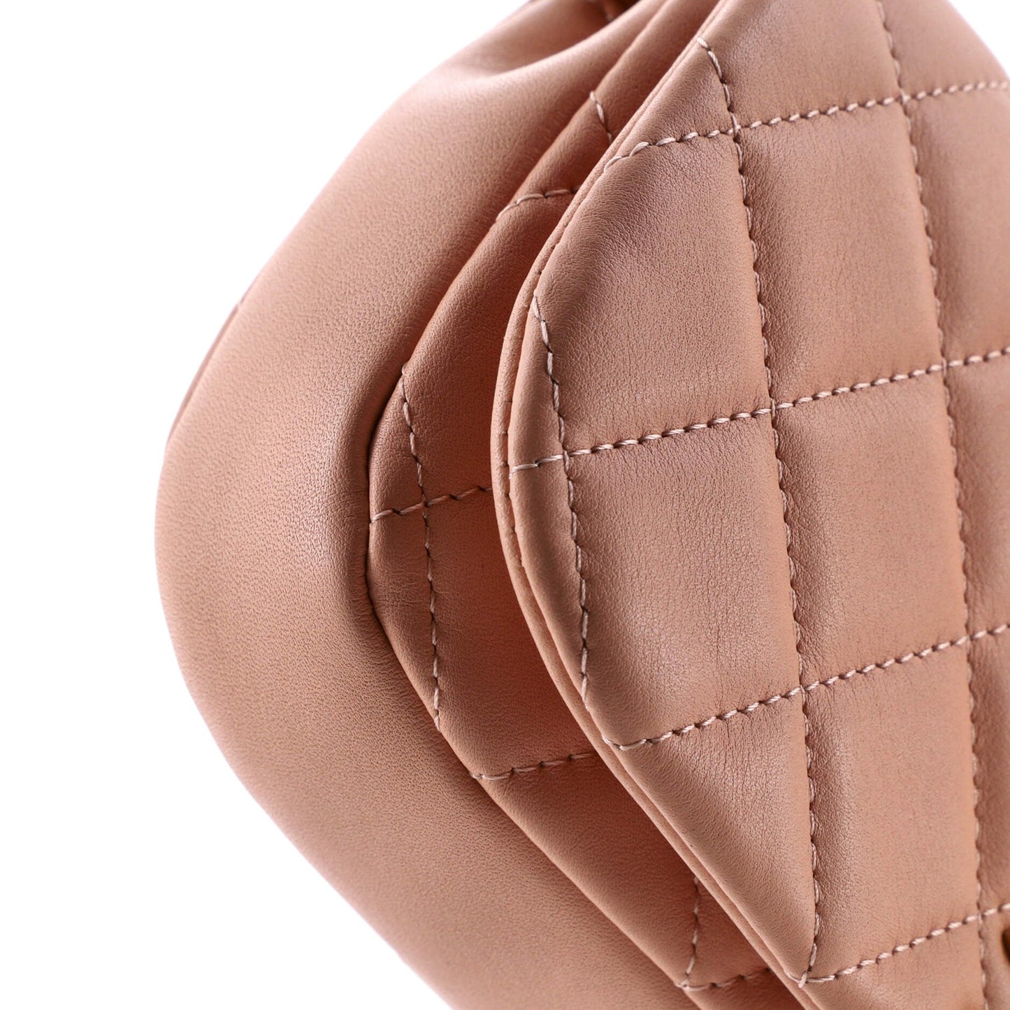 Coco Mail Clutch with Chain Quilted Calfskin