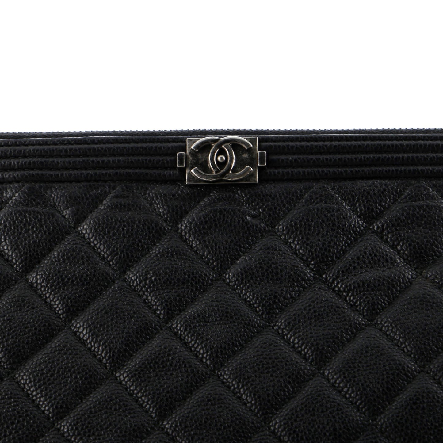 Boy O Case Clutch Quilted Caviar Large