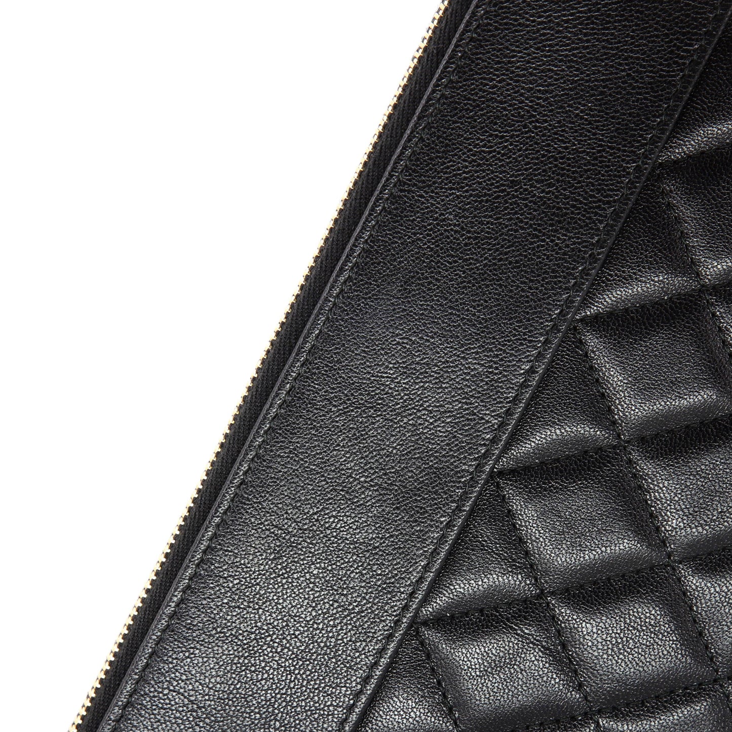 Mademoiselle Vintage O Case Clutch Quilted Sheepskin Medium