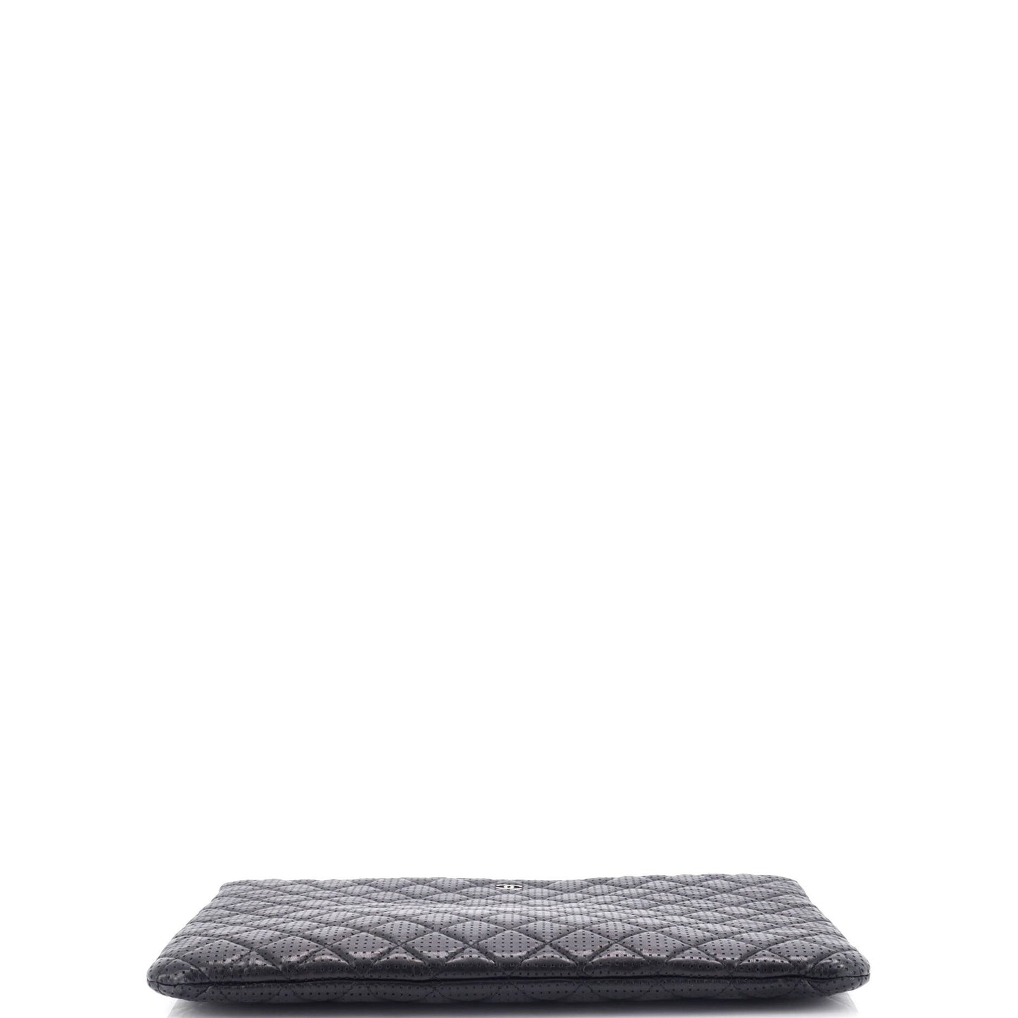 O Case Clutch Quilted Perforated Lambskin Large