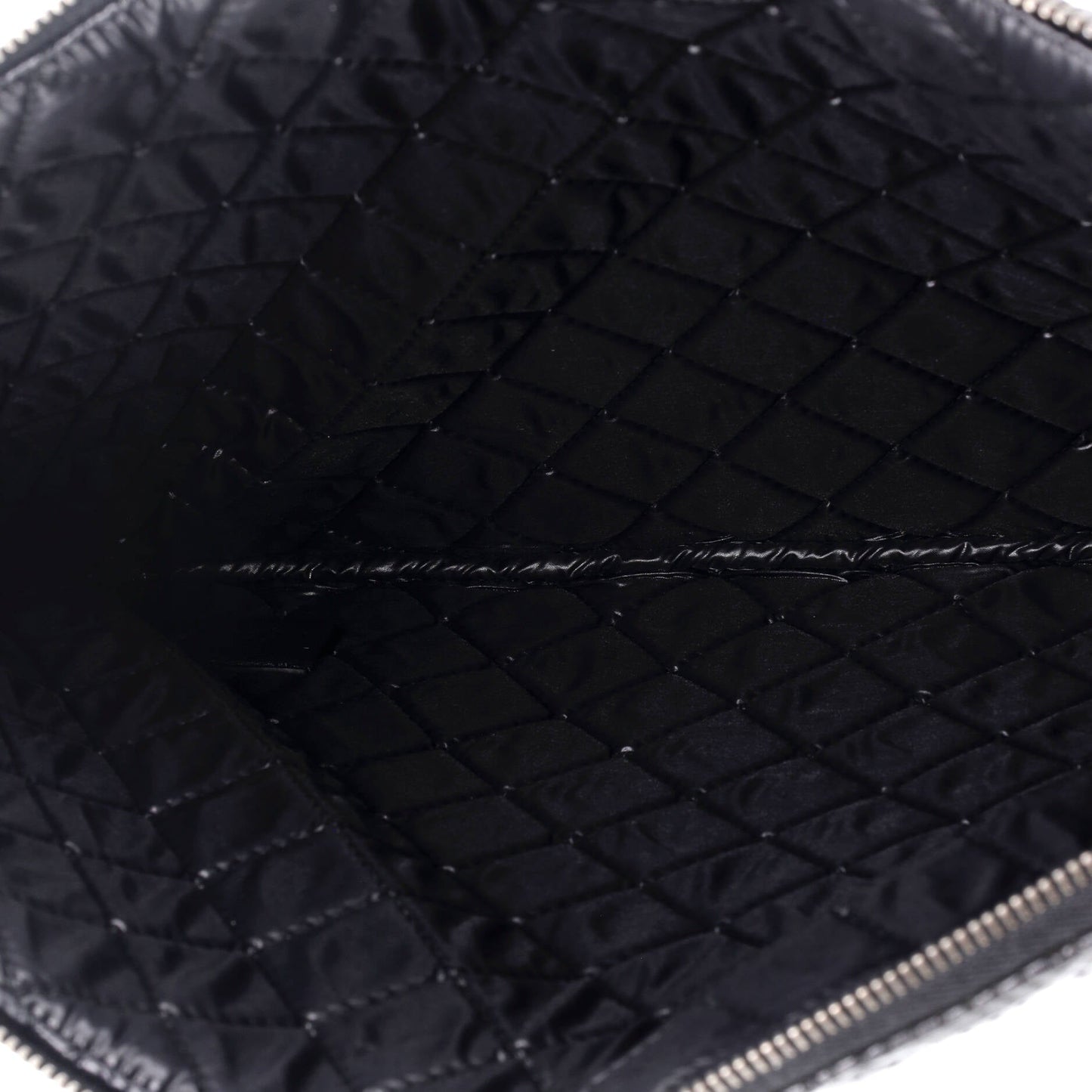 O Case Clutch Quilted Perforated Lambskin Large