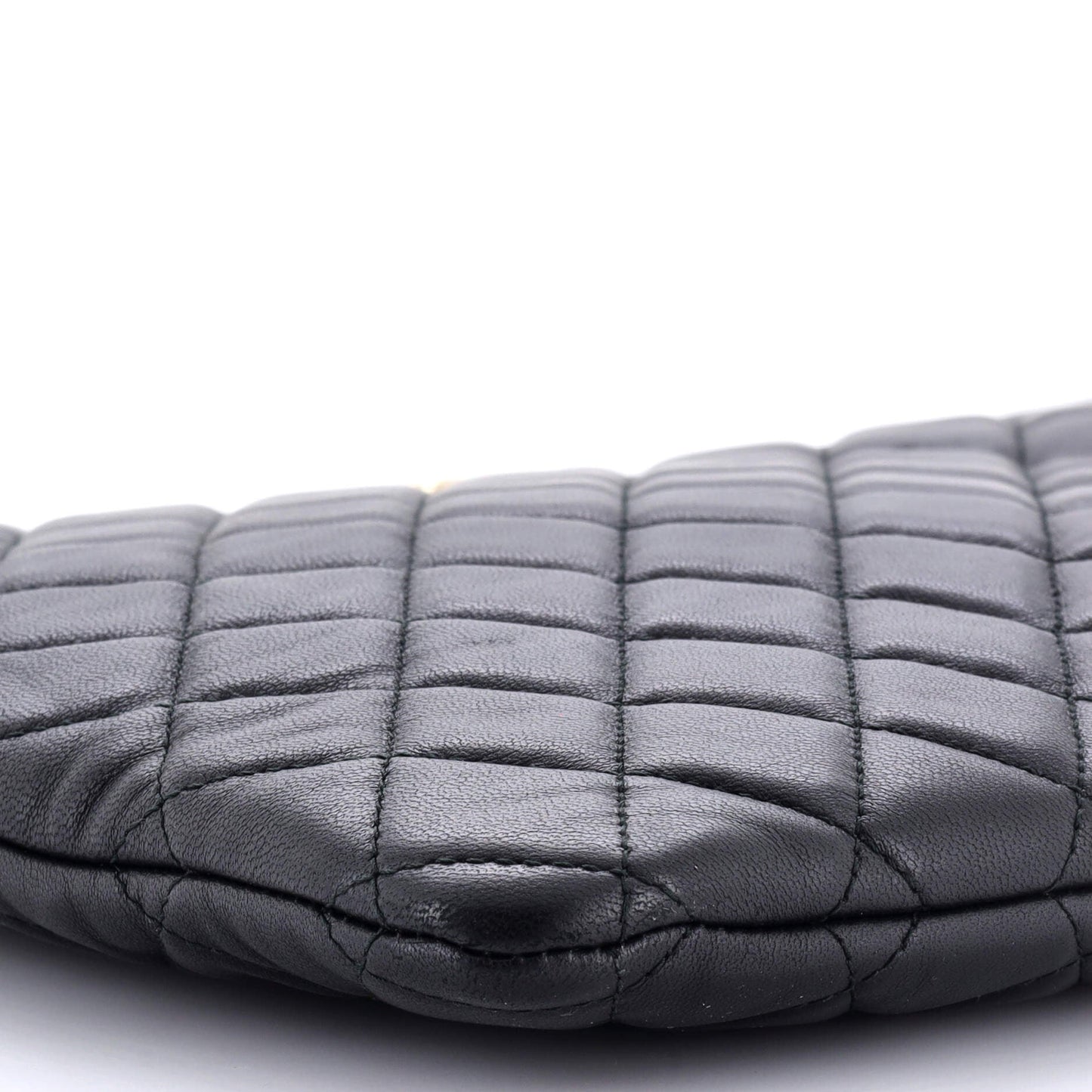 Boy O Case Clutch Quilted Lambskin Large