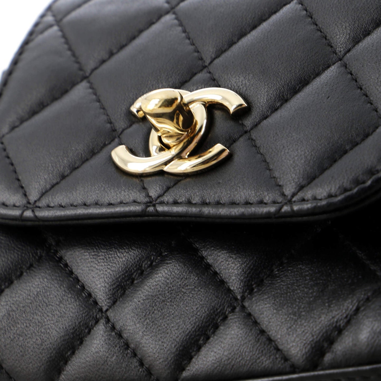 Trendy CC Clutch with Chain Quilted Lambskin Small