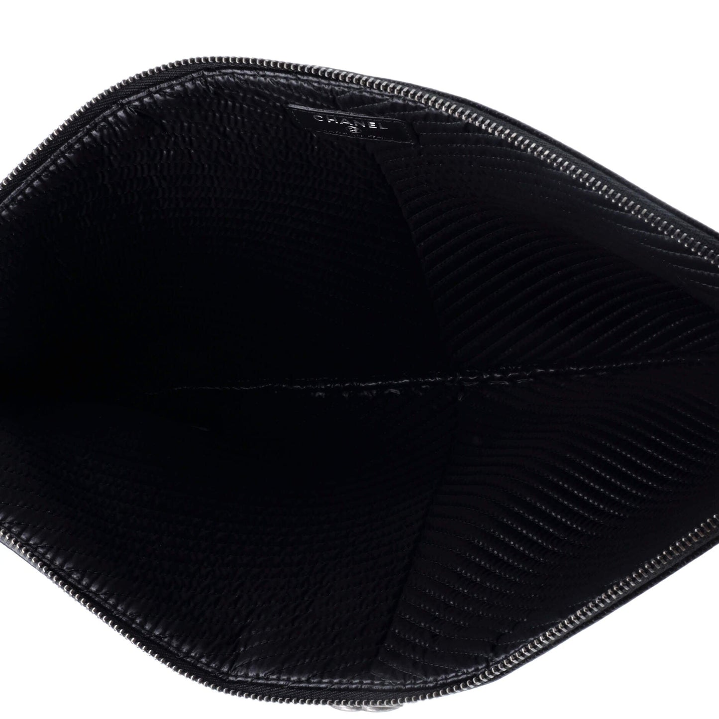 Boy O Case Clutch Chevron Lambskin Large