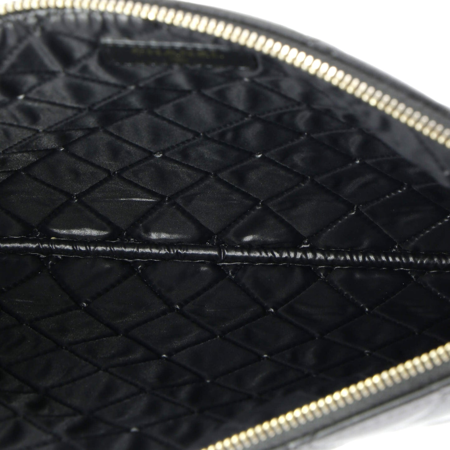 CC Casino O Case Clutch Quilted Lambskin Medium