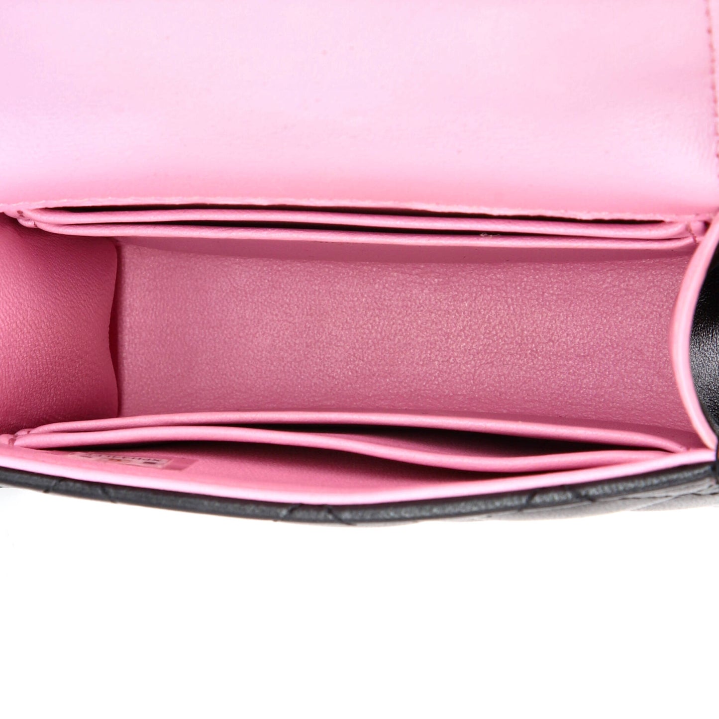 Square Classic Flap Top Handle Clutch with Chain Quilted Lambskin