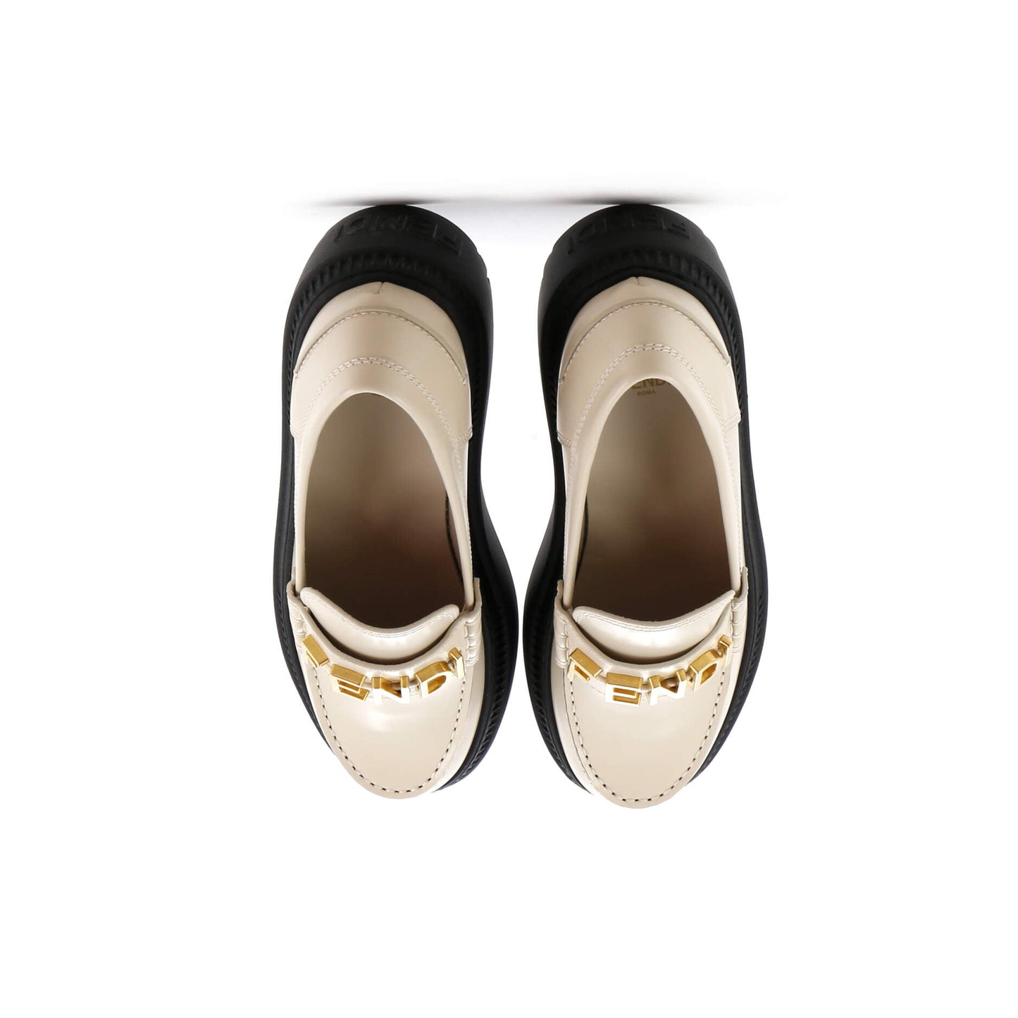 Women's Fendigraphy Lug Sole Loafers Leather