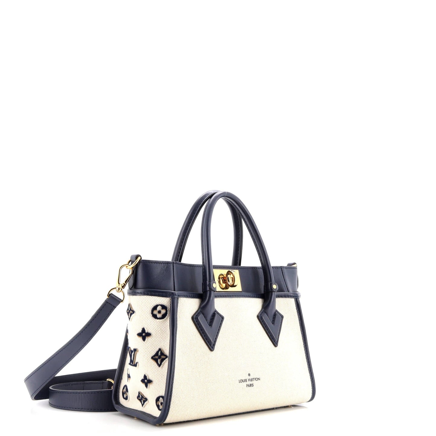 On My Side Tote Monogram Tufted Canvas PM