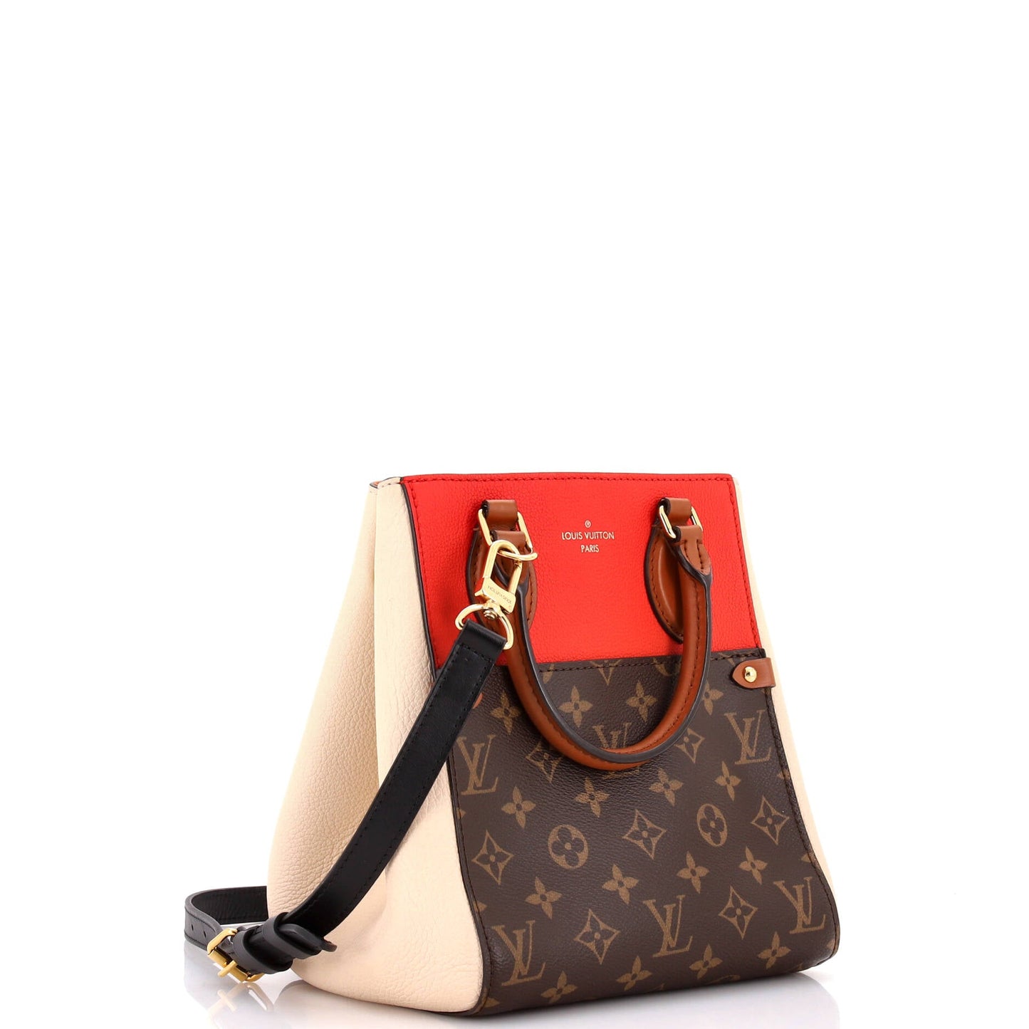 Fold Tote Monogram Canvas and Leather PM