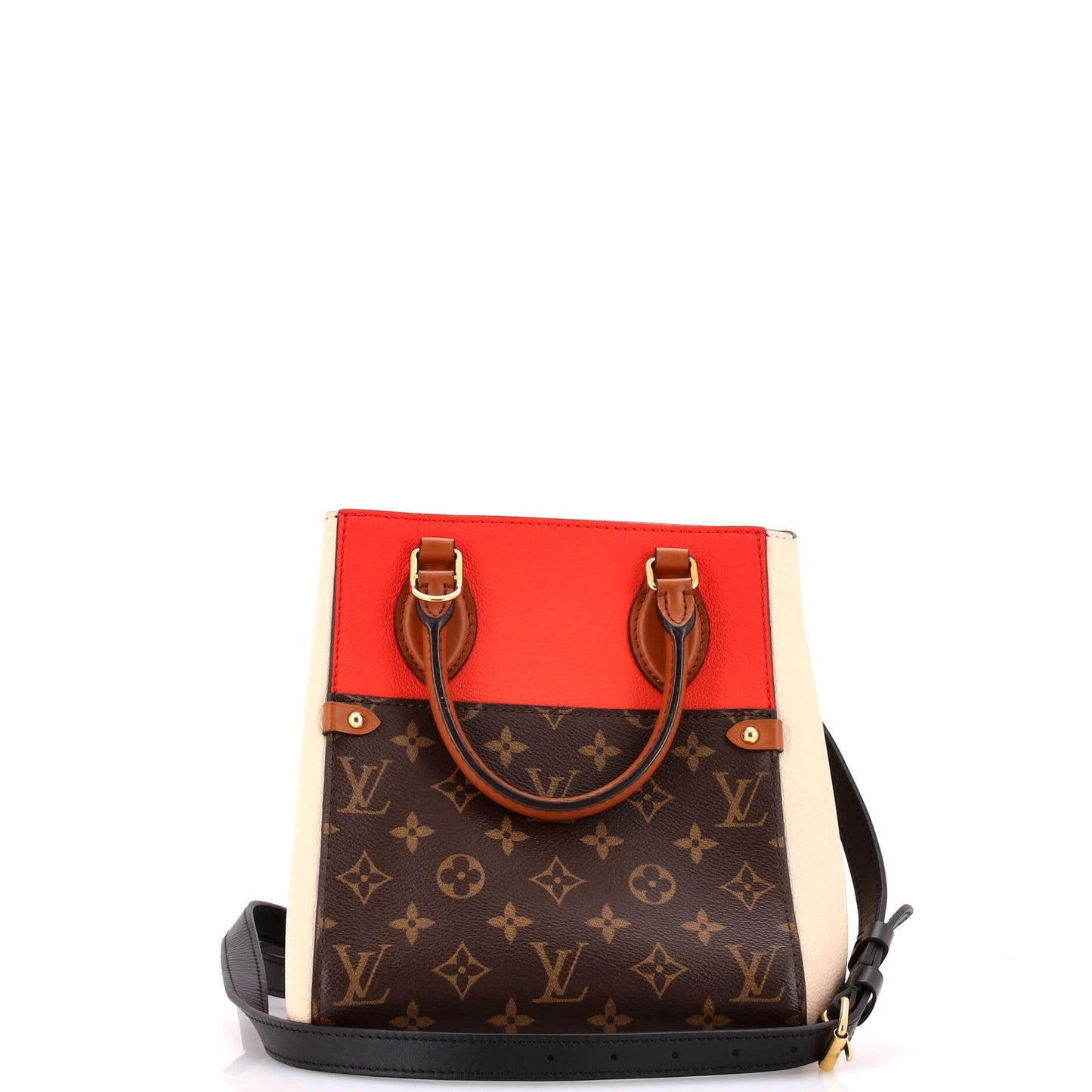 Fold Tote Monogram Canvas and Leather PM