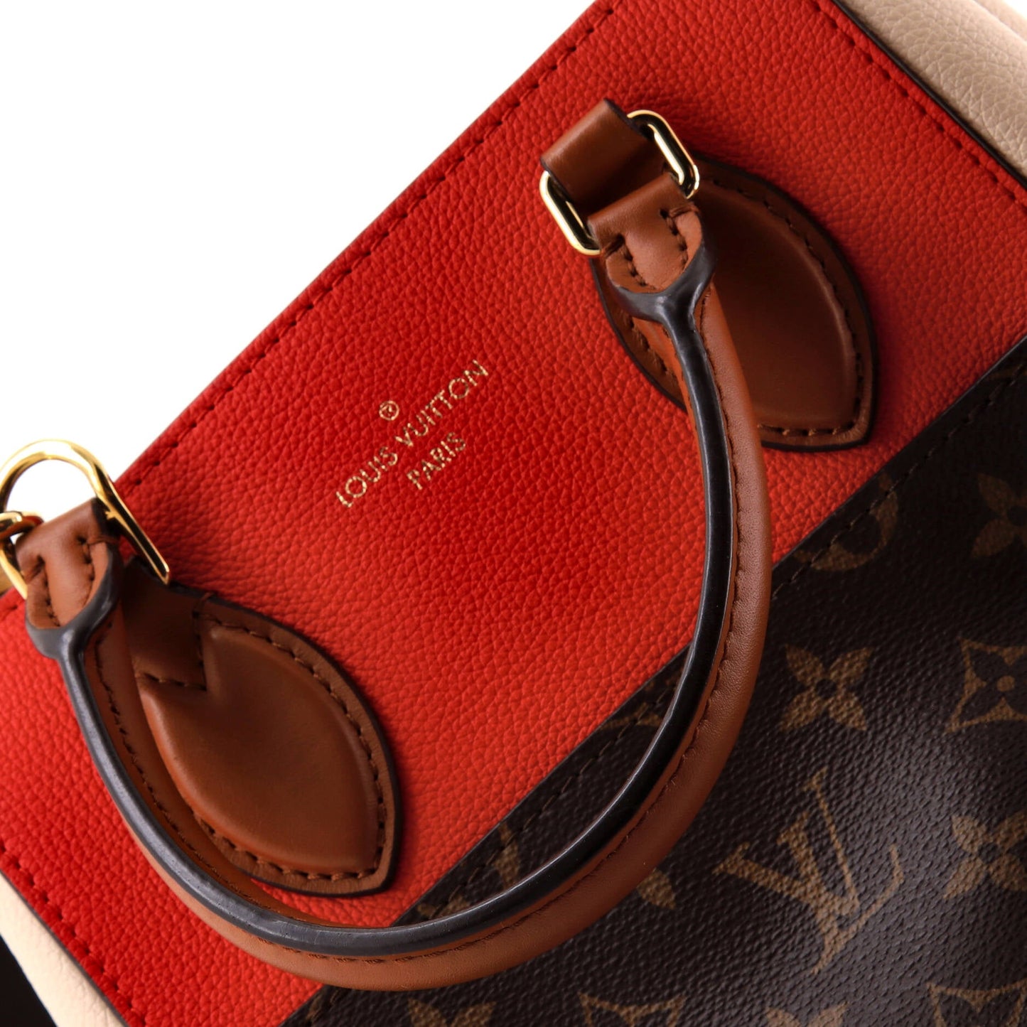 Fold Tote Monogram Canvas and Leather PM