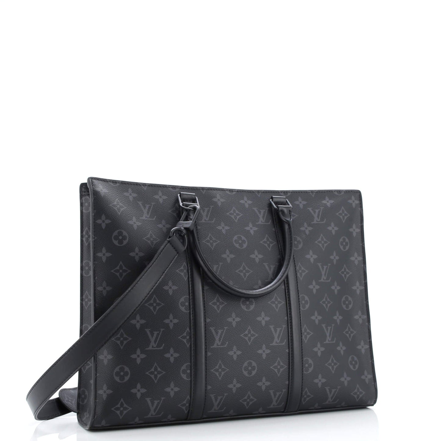 Sac Plat Zipper Tote Monogram Eclipse Canvas Horizontal