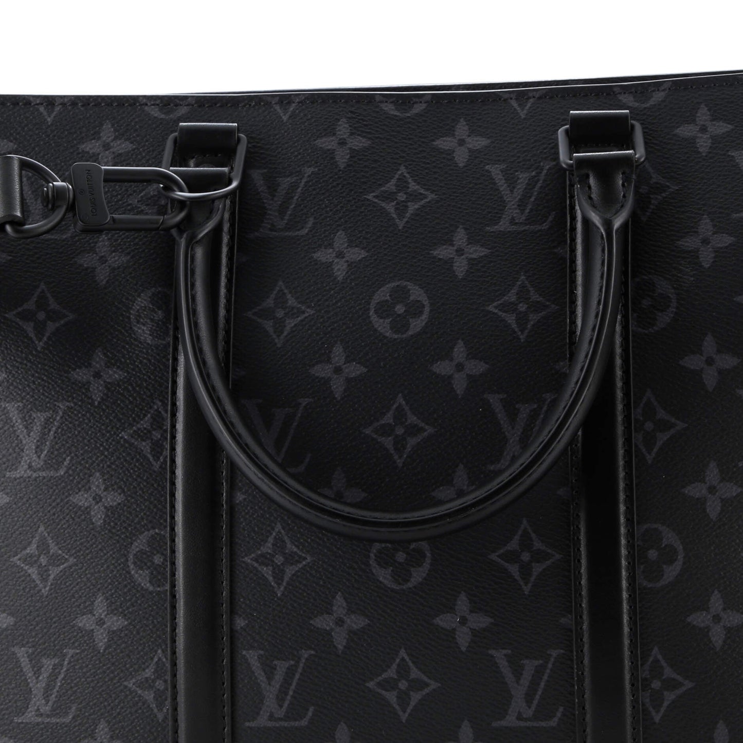 Sac Plat Zipper Tote Monogram Eclipse Canvas Horizontal