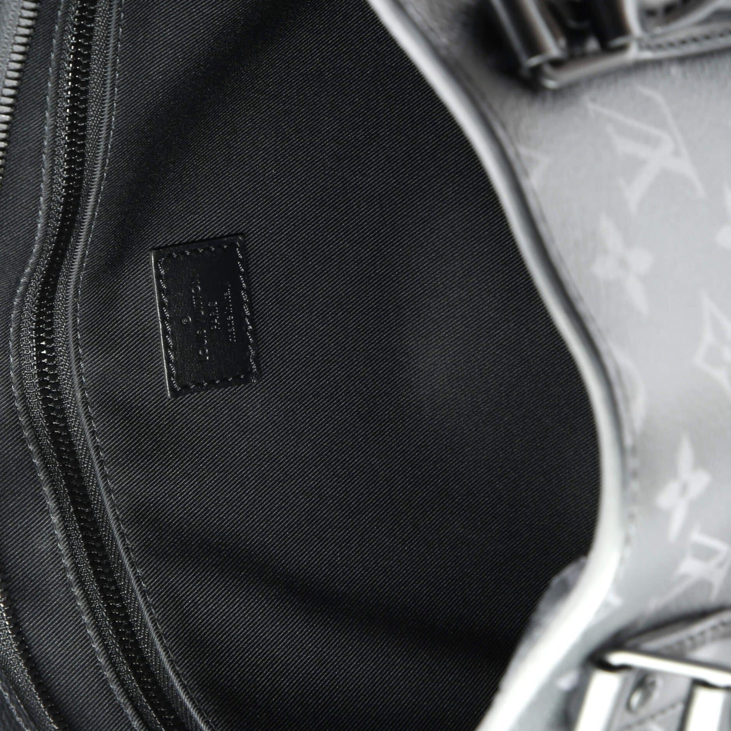 Sac Plat Zipper Tote Monogram Eclipse Canvas Horizontal