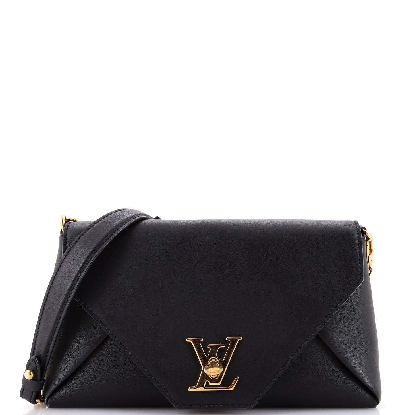 Love Note Chain Clutch Leather