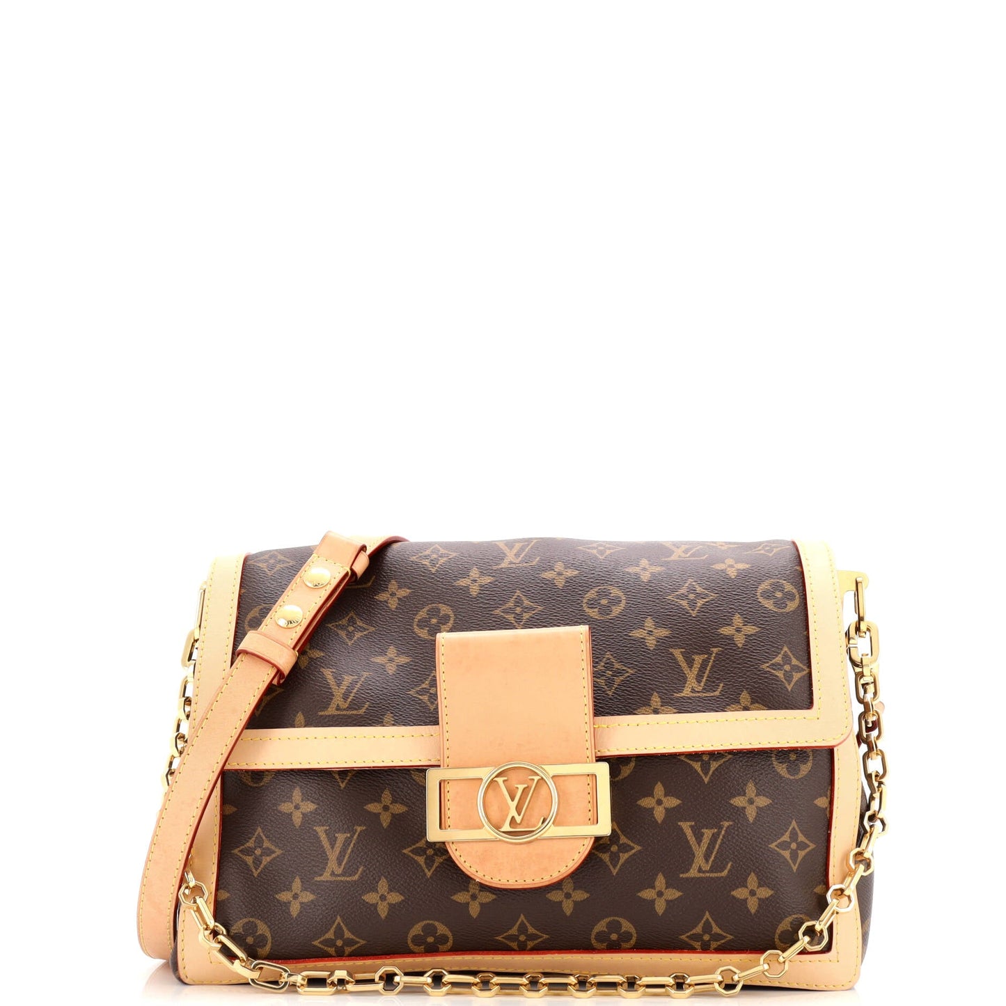 Dauphine Soft Shoulder Bag Monogram Canvas GM