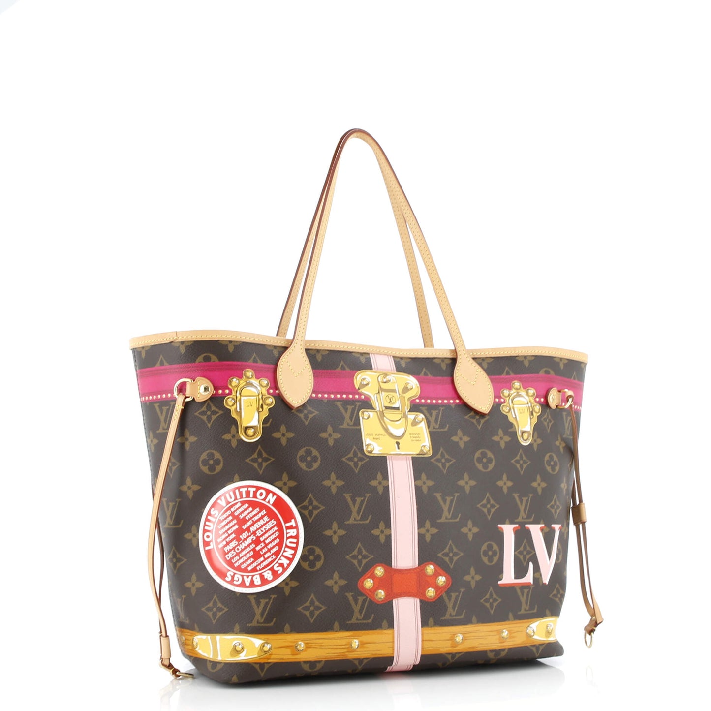 Neverfull NM Tote Limited Edition Summer Trunks Monogram Canvas MM