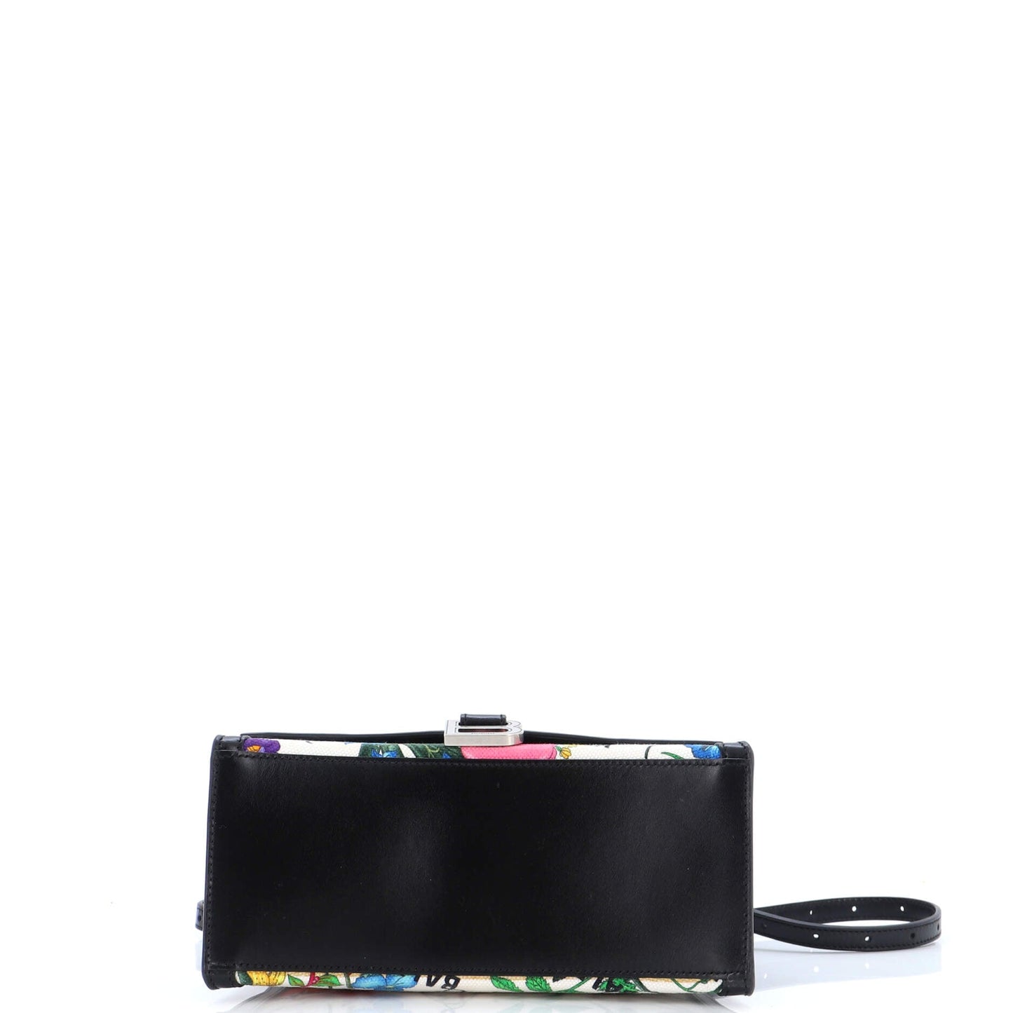 x Balenciaga The Hacker Project Hourglass Top Handle Bag Flora Canvas Small
