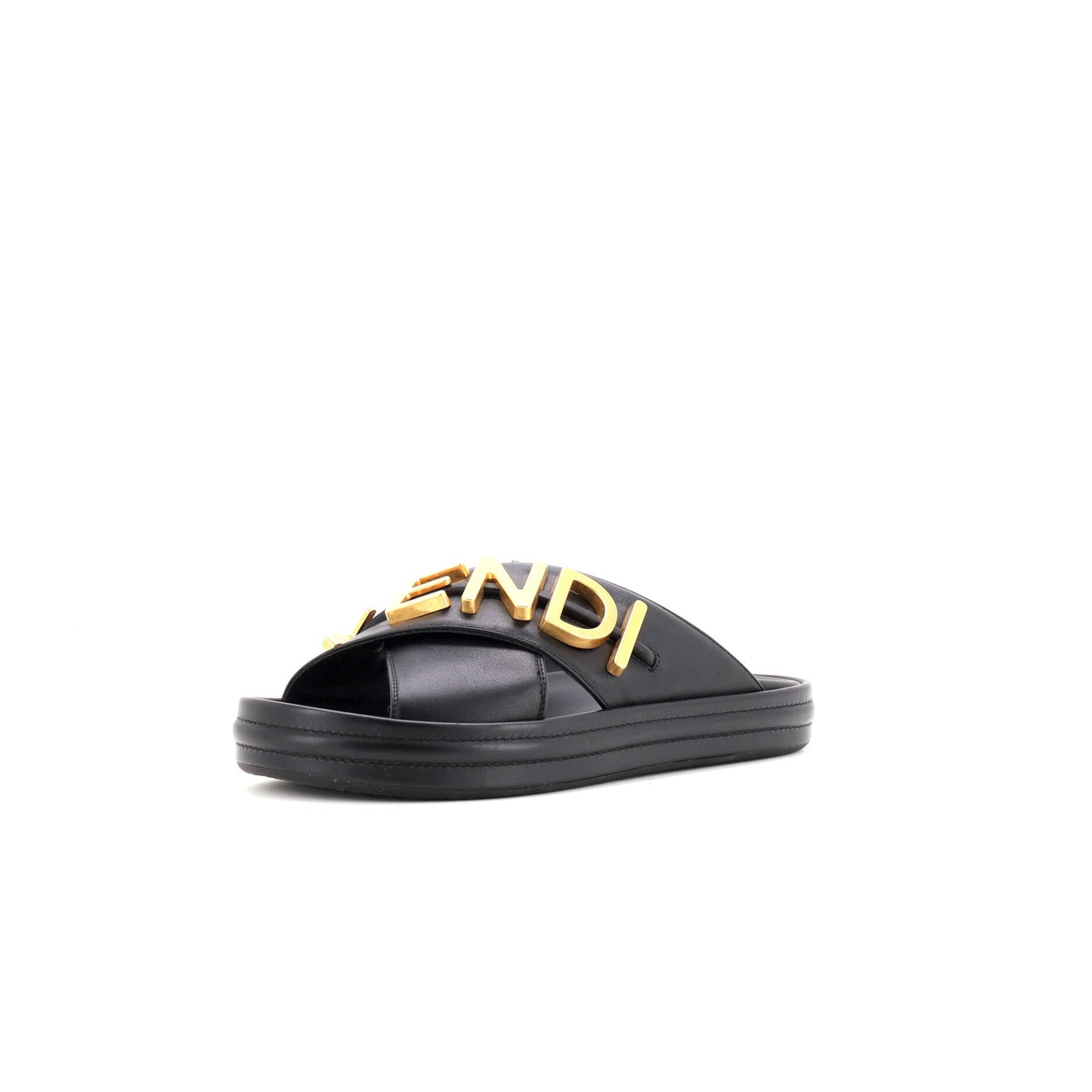 Women's Fendigraphy Slide Sandals Leather