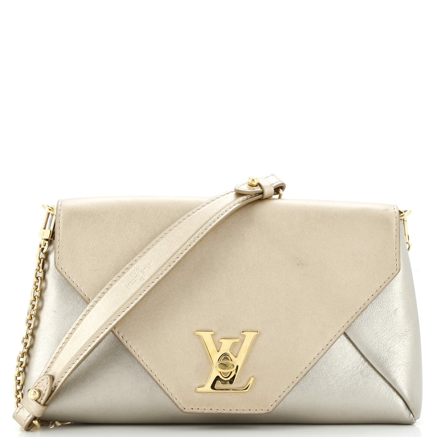 Love Note Chain Clutch Leather