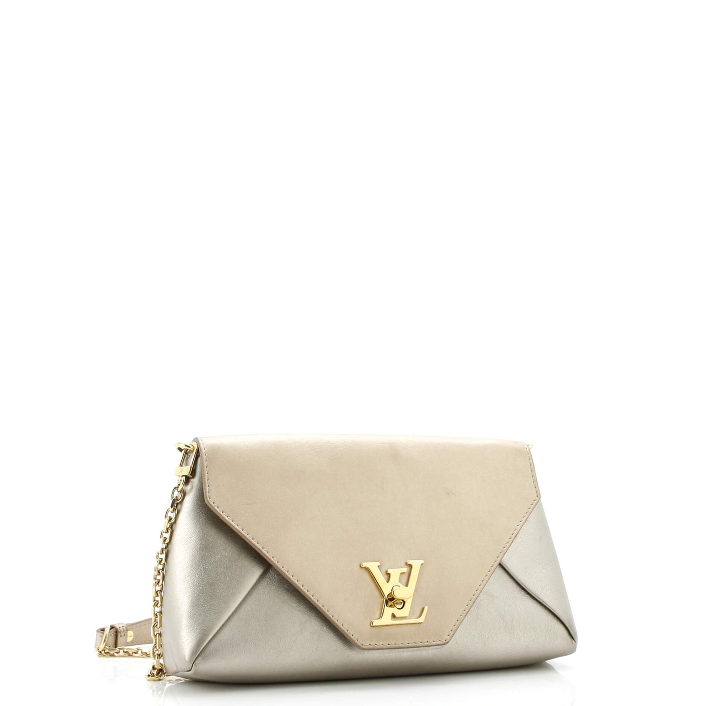 Love Note Chain Clutch Leather