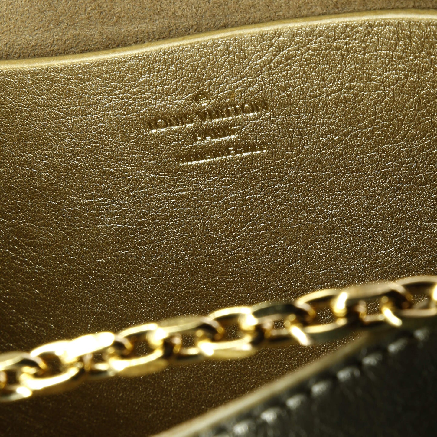 Love Note Chain Clutch Leather