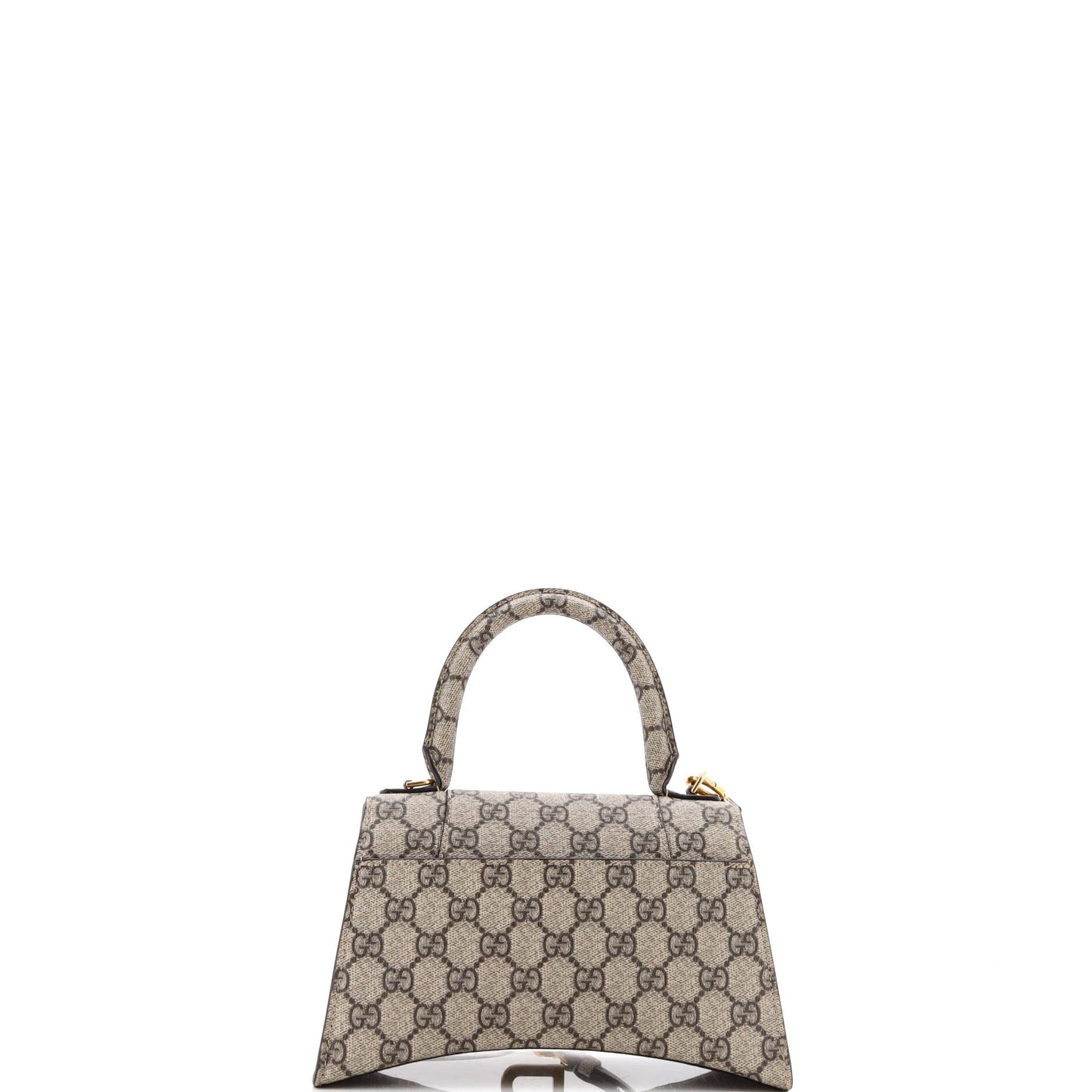 x Balenciaga The Hacker Project Hourglass Top Handle Bag GG Coated Canvas Small