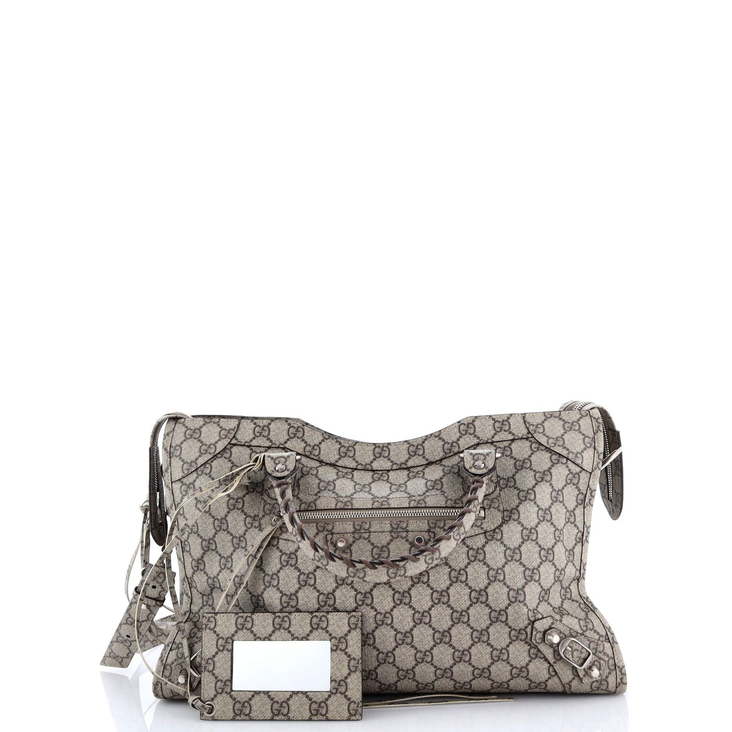 x Balenciaga The Hacker Project Neo Classic City Bag GG Coated Canvas Medium