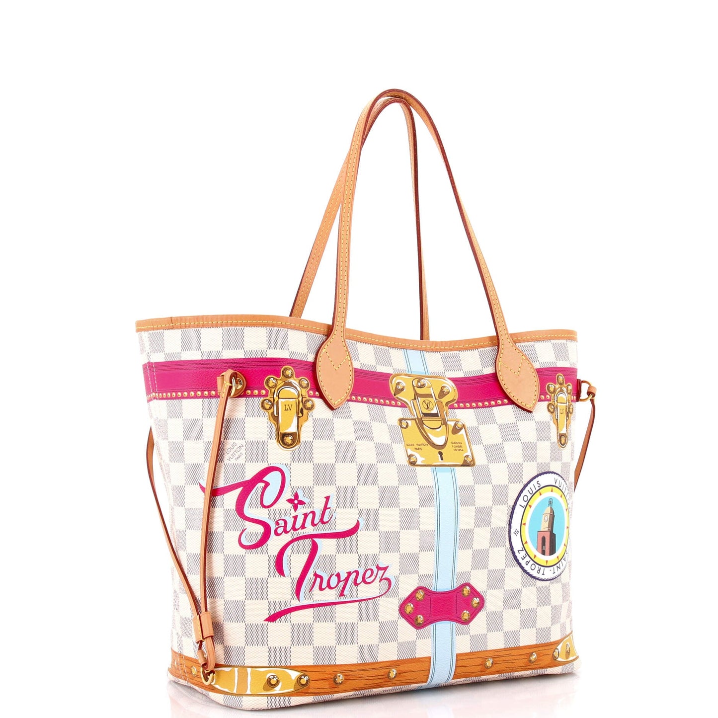 Neverfull NM Tote Limited Edition Damier Summer Trunks MM