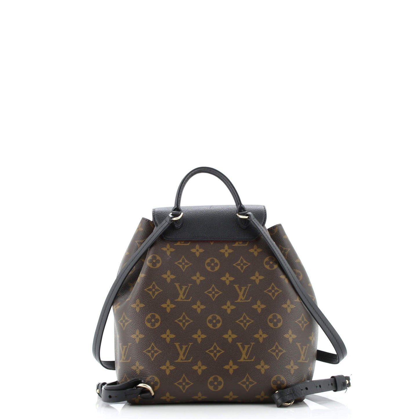 Montsouris NM Backpack Monogram Canvas with Leather PM