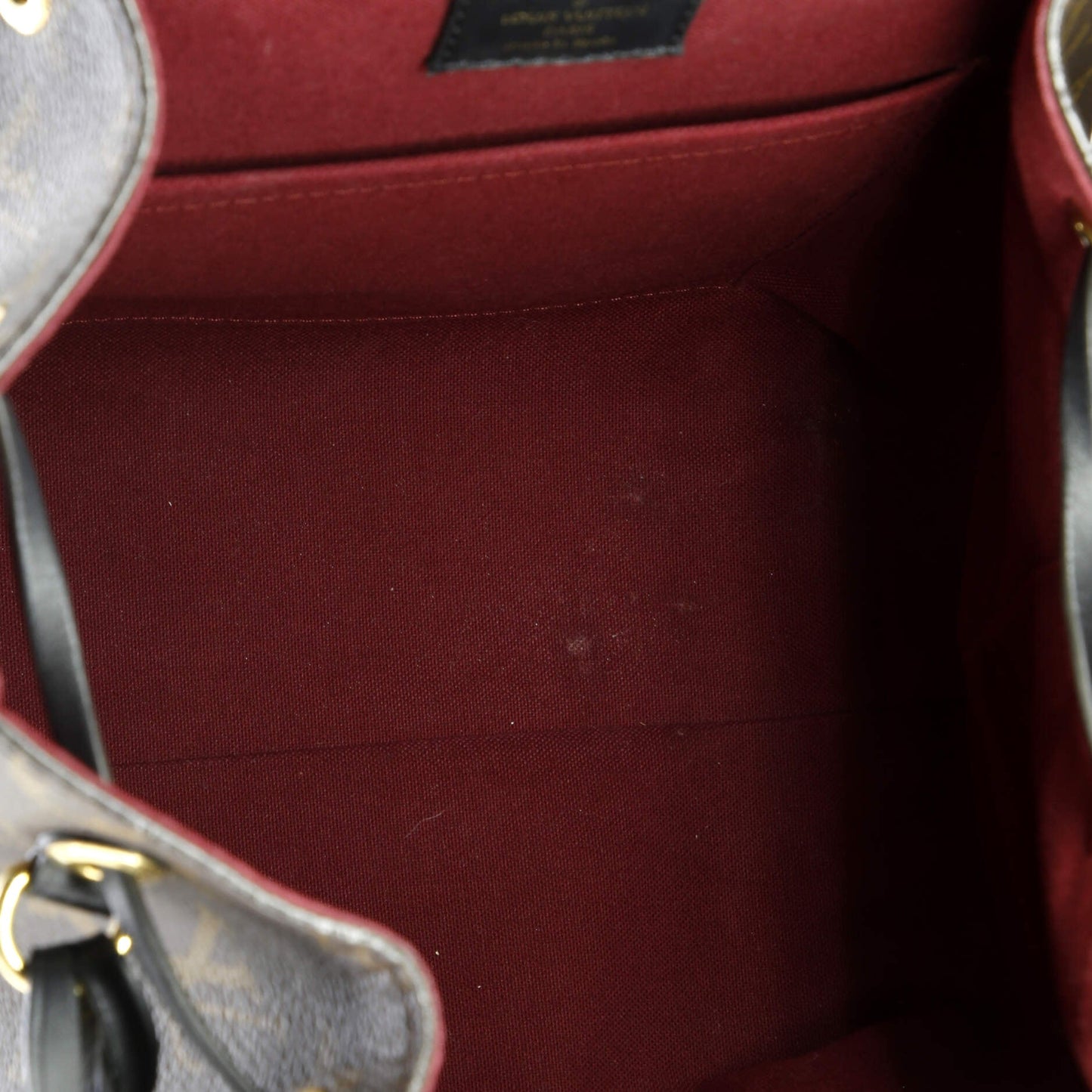Montsouris NM Backpack Monogram Canvas with Leather PM