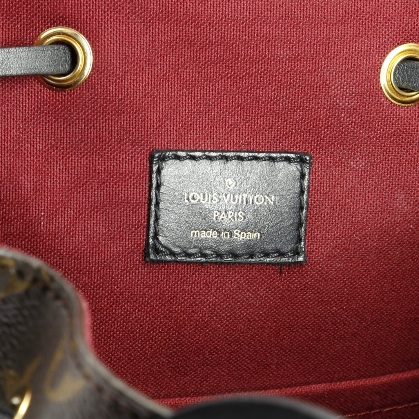 Montsouris NM Backpack Monogram Canvas with Leather PM
