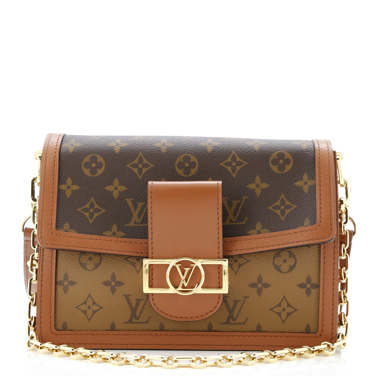Dauphine Shoulder Bag Reverse Monogram Canvas MM