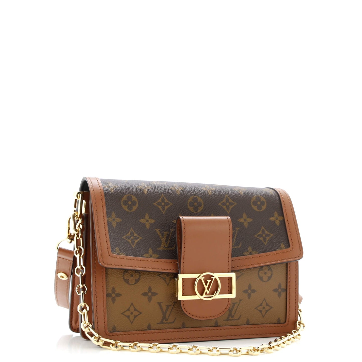 Dauphine Shoulder Bag Reverse Monogram Canvas MM