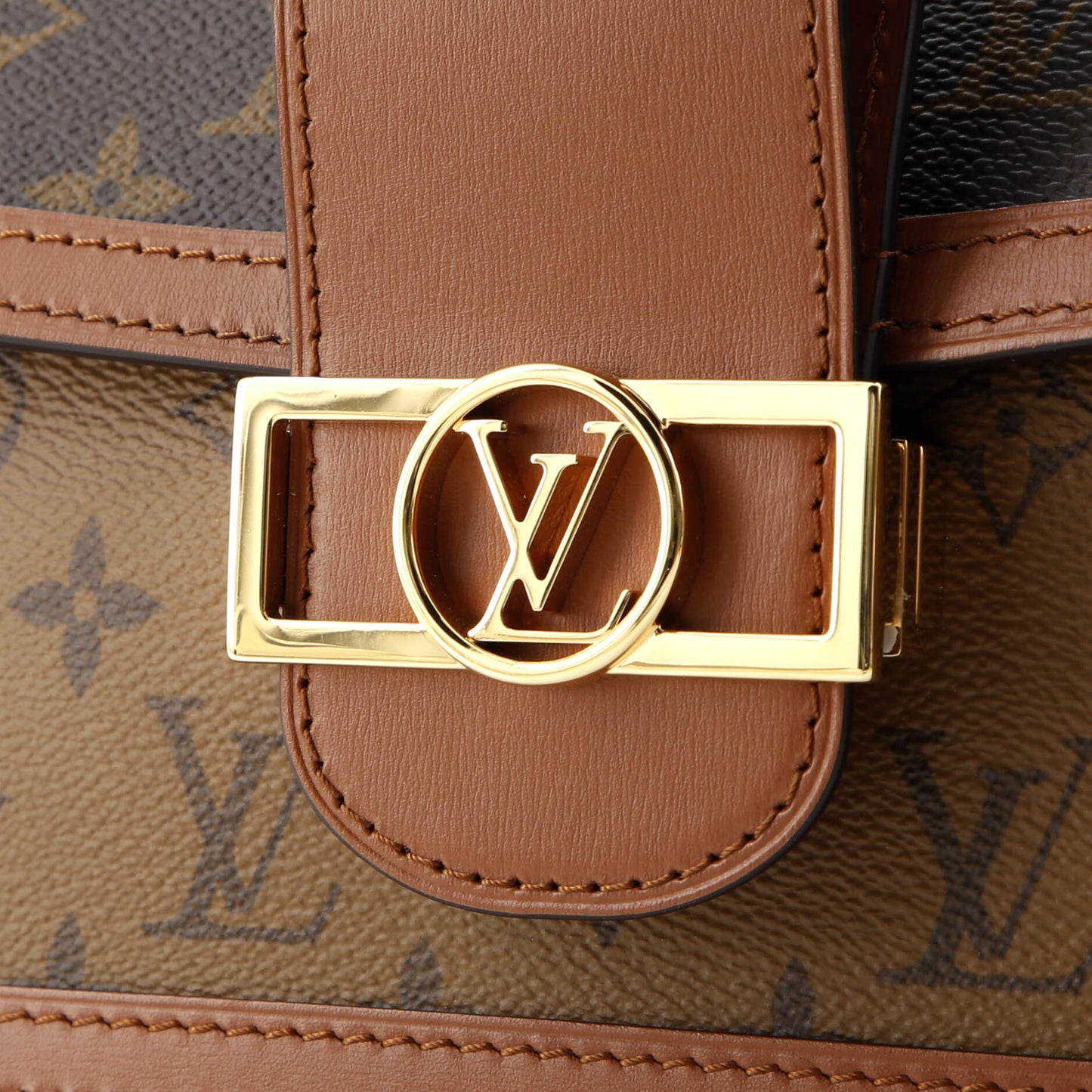 Dauphine Shoulder Bag Reverse Monogram Canvas MM