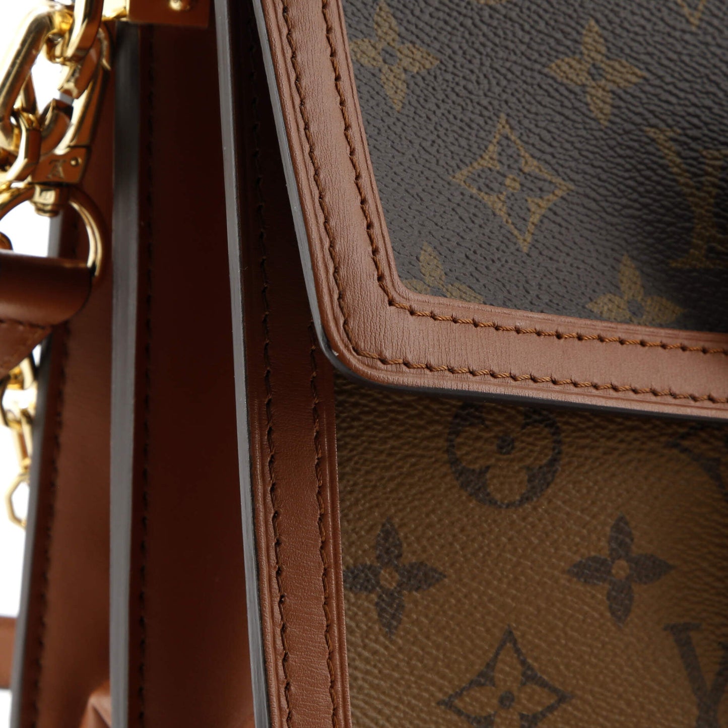 Dauphine Shoulder Bag Reverse Monogram Canvas MM