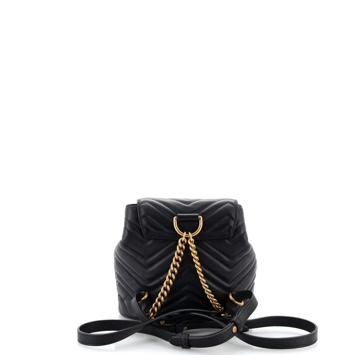 GG Marmont Drawstring Backpack Matelasse Leather Mini