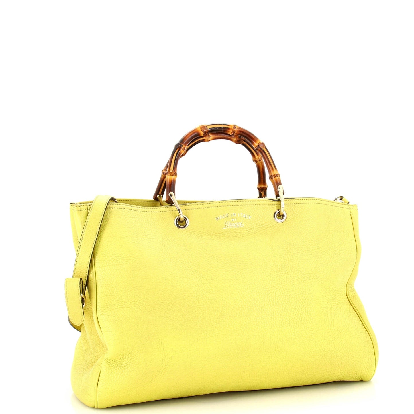 Bamboo Shopper Tote Leather Large